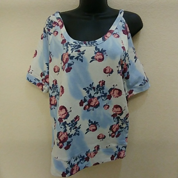 Venus Floral Cold Shoulder Sweatshirt - Picture 3 of 8